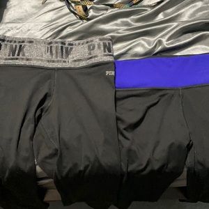 2 PINK capri leggings